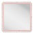 Fleur Home Carnival Gras Square Mirror in Authentic Pink, 32.5x32.5 For Sale