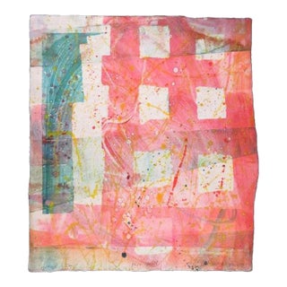 Richard RoyceHomage a Sam Francis, Folded Monoprint Mixed Media Splatter Painting Art Print, 1984 For Sale