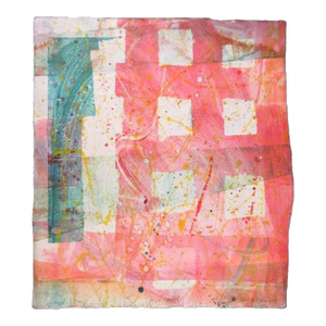 Richard RoyceHomage a Sam Francis, Folded Monoprint Mixed Media Splatter Painting Art Print, 1984