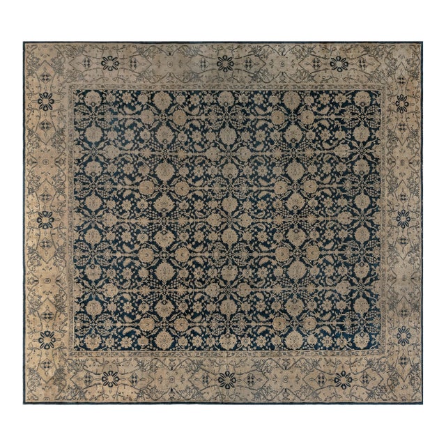 Authentic 19th Century Indian Agra Rug For Sale