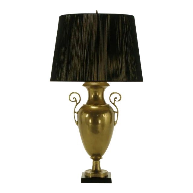 Circa 1972 Chapman Brass Urn Form Table Lamp. For Sale