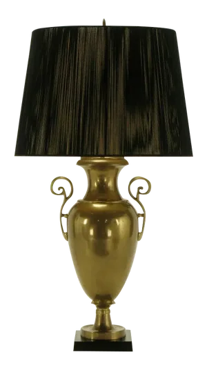 Circa 1972 Chapman Brass Urn Form Table Lamp.