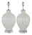Galliano Ferro Murano Glass Lamps White For Sale - Image 11 of 11