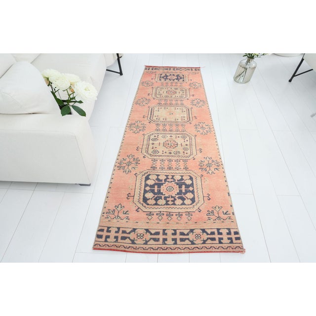 Textile Vintage Anatolian Hallway Kurdish Runner For Sale - Image 7 of 10
