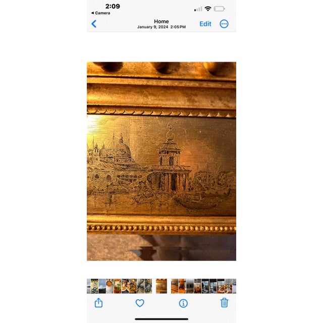 John-Richard Late 20th Century John-Richard Gold Gilded Mirror For Sale - Image 4 of 7