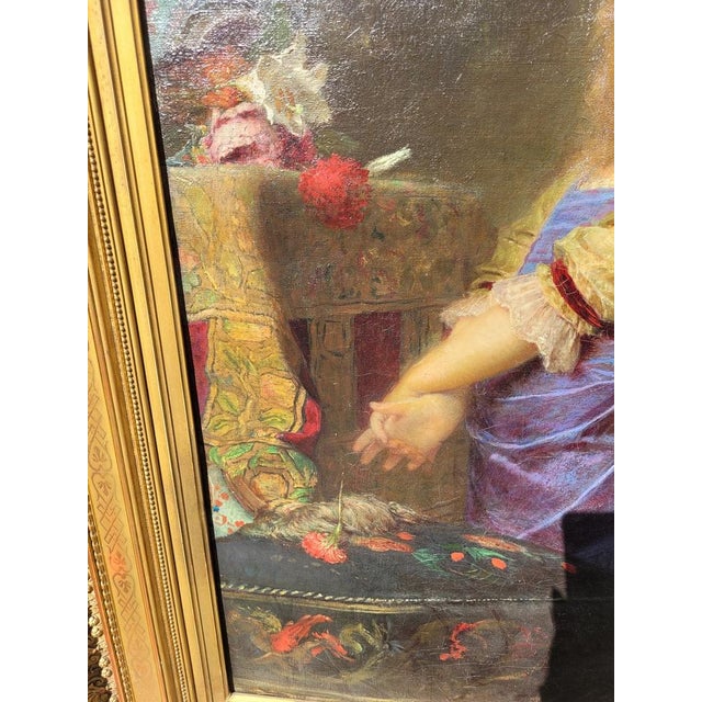 I F Ingumar, The Overturned Vase, Late 19th Century, Oil on Canvas, Framed For Sale - Image 4 of 18