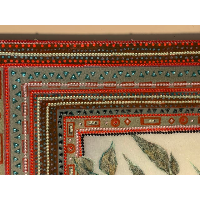 1970s Unique American Artwork by Beverly Robert’s Red Rose Collage For Sale In Miami - Image 6 of 7