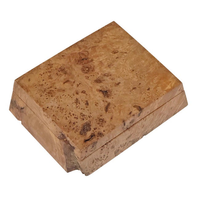 Mid 20th Century Michael Elkan Burled Wood Box For Sale