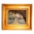 Lovely Vintage James G. Llewelyn Impressionist Garden Painting Églomisé & Pastel Mixed Media Nature Home Decot Art For Sale