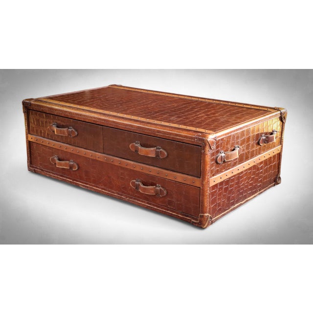 Large Leather Stoneyhurst Coffee Table from Timothy Oulton, 2010s For Sale - Image 3 of 18