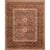 Handwoven Mughal Style Area Rug 7’10” X 9’9″ For Sale