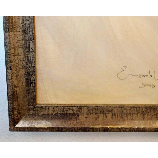 Jurgen Gorg "Ensemble Iv" Acrylic on Canvas Custom Framed Hand Signed For Sale - Image 4 of 7