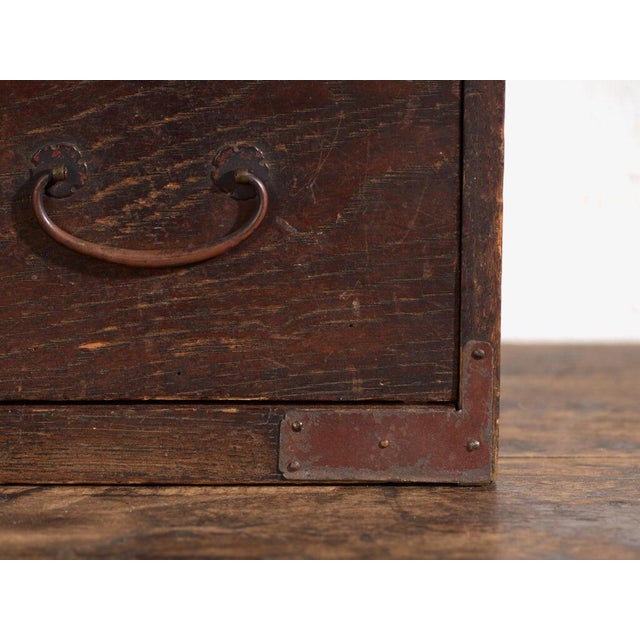Wood Antique Japanese Desk Chest For Sale - Image 7 of 12