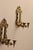 Elegant Swedish brass candle wall sconce with mirror. Sold as a set, and individual complete with measurements provided...
