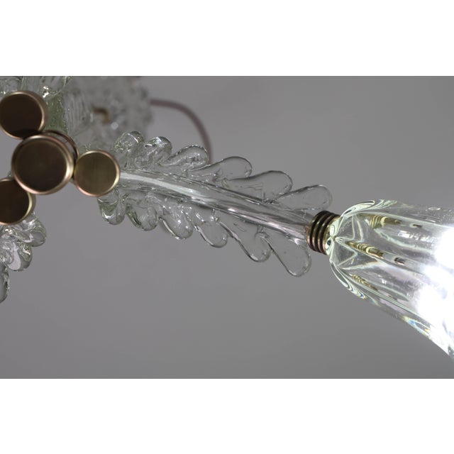 Charming Art Decò Chandelier by Barovier E Toso, 1940s For Sale - Image 11 of 16
