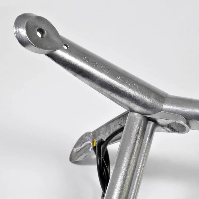 Metal Aluminum Corner Outdoor and Indoor Wall Light with Clear Glass Shade, 1960s For Sale - Image 7 of 9