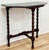 Early 20th Century Vintage Bobbin Leg Demilune Table For Sale - Image 5 of 9