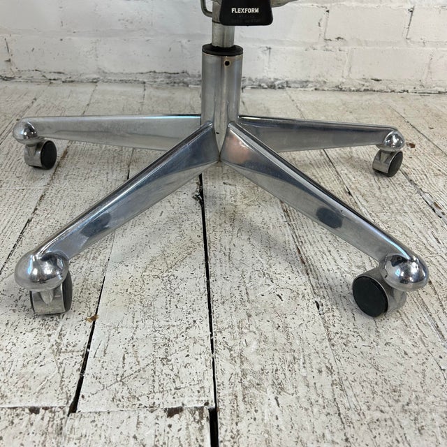 Animal Skin Jean Gillon Mid-Century Modern Office Chair Brazillian Leather For Sale - Image 7 of 11