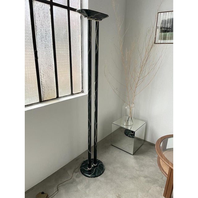 Italian Marble Effect Halogen Floor Lamp, 1980s For Sale - Image 14 of 18