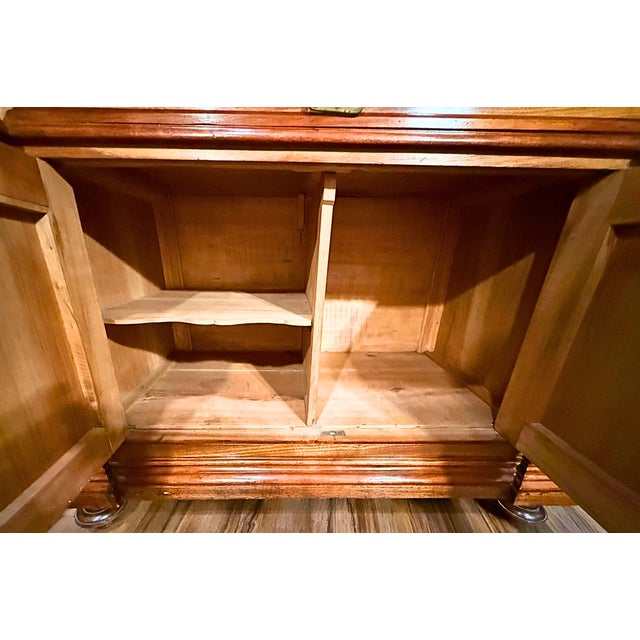 Late 19th Century **Antique Victorian Vanity**Carved Solid Walnut W/Marble Top** For Sale - Image 5 of 9