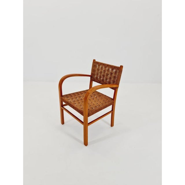 Vintage bauhaus papercord armchair by ehrich dieckmann, 1930s. It is in great condition. However, as with all vintage...