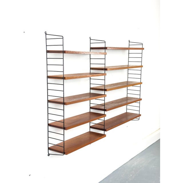 Vintage Teak Wall Shelf by Kajsa & Nils Nisse Strinning for String, 1960s For Sale - Image 6 of 10