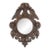 Black Forest Carved Walnut Wall Mirror, 19th Century For Sale