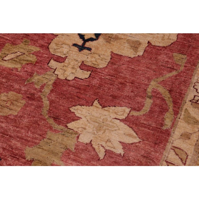 Shabby Chic Ziegler Rust Olive Green Hand-Knotted Wool Rug-11'9'' X 17'7'' For Sale - Image 4 of 8