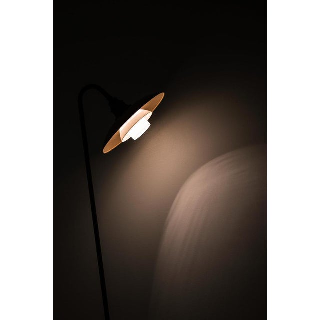 Black Floor Lamp in Brass, Glass, and Znic from Poul Henningsen, 1930s For Sale - Image 8 of 10