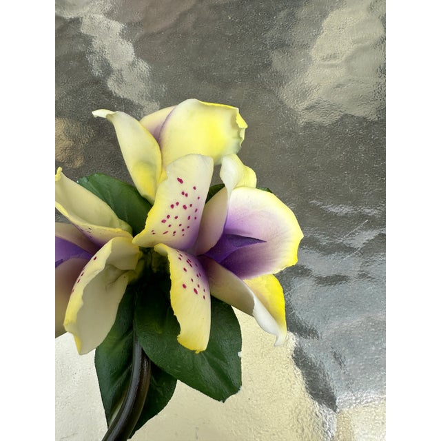 1970s Petite Italian Ceramic Flower For Sale In Atlanta - Image 6 of 8