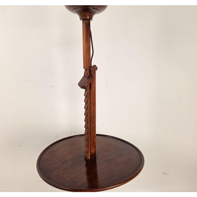 1920s 1920s English Floor Lamp With Tray, Vintage For Sale - Image 5 of 5
