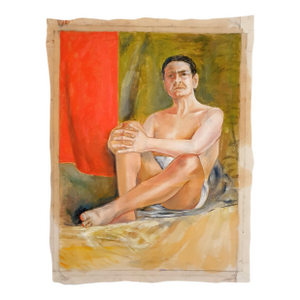 Original Male Nude Oil Painting, Erotic Art by Ukrainian Artist 79-59