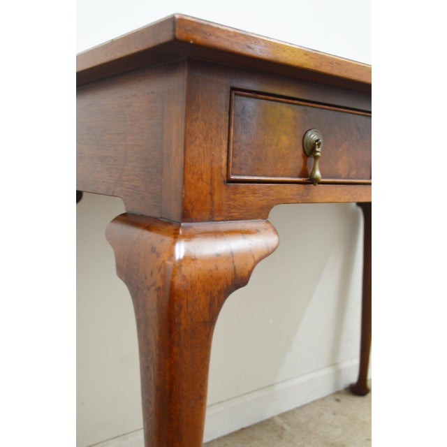Kittinger Burled Walnut Desk For Sale - Image 9 of 14