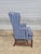 Store Item: Stickley Mahogany Williamsburg Hepplewhite Mahogany Wingback Chair Schumacher Fabric Description: Chairs...
