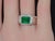 Certified Natural 2.91cts vs F Diamond Emerald 18k Solid Gold Mens Womens Band Ring, Size 8 For Sale In Dallas - Image 6 of 16