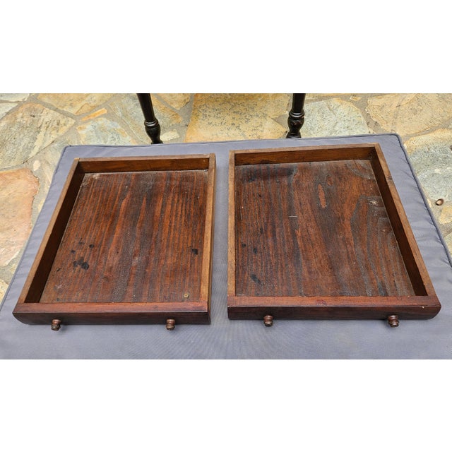 Exceptional, Signed in Graphite, on Bottom Drawer "Russell" #31, an American Federal/Sheraton Period 2 Drawer End Table For Sale - Image 15 of 18