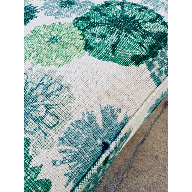 Boho Chic Vintage Bench, Original Fabric! For Sale - Image 3 of 7