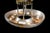 Art deco ceiling light fixture, constructed of aluminum. 23.5" in diameter. Circa 1920. This light fixture is hardwired...