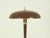 Mid-Century Modern Vintage Italian Burgundy Metal & Brass Desk Lamp, 1950s For Sale - Image 3 of 8