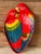 Paper 1980’s Tropical Coastal Hand Painted Paper Mache Parrot Tray For Sale - Image 7 of 11