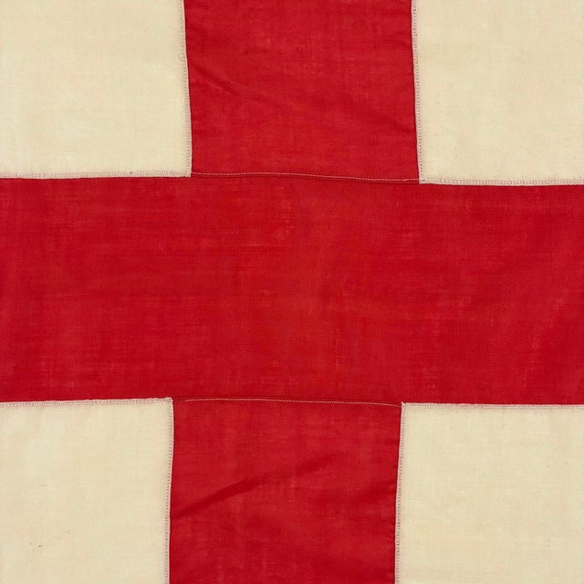 Vintage Wool Flag of England, St. George's Cross For Sale - Image 4 of 7