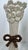 Fitz and Floyd Vintage MCM Fitz and Floyd Daisy Boy Taupe Candlesticks Pair For Sale - Image 4 of 4
