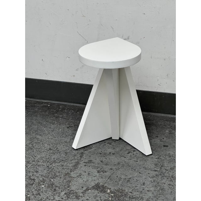 White Bernhardt Stratum Accent Table For Sale - Image 8 of 12