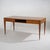 Vintage Walnut Desk with Brass Details, 1950s For Sale - Image 4 of 15
