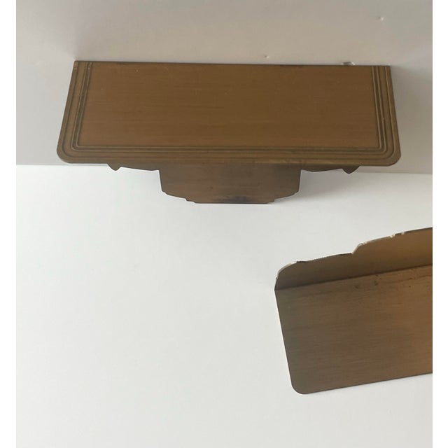 1939 New York Worlds Fair Pair Brass Bookends Deco For Sale - Image 4 of 8