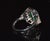 Early 21st Century Gia Certified 3.98ct Natural Zambian Emerald & Diamond Tiered Halo Milgrain 18k White Gold Ring, Size 6.5 For Sale - Image 5 of 16