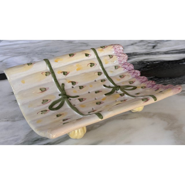 Made in Portugal Asparagus Dish For Sale - Image 4 of 11