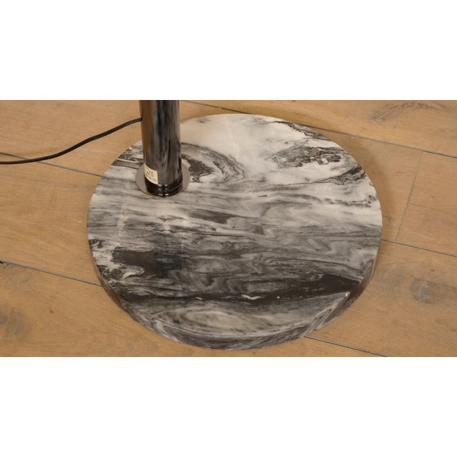 Vintage Swedish Floor Lamp in Chrome and with Marble Foot from Cottex For Sale - Image 13 of 16