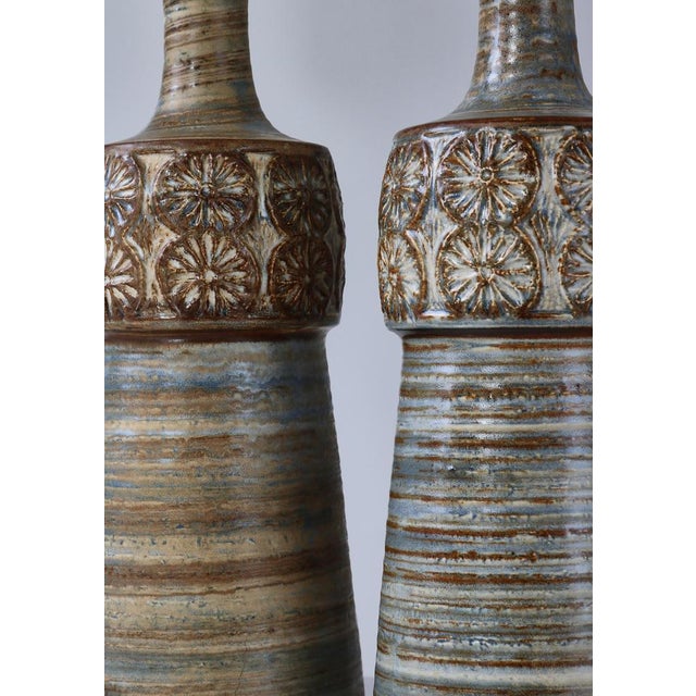 Danish Modern Stoneware Table Lamps from Søholm, Denmark, 1960s, Set of 2 For Sale - Image 4 of 13