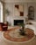Textile Pasargad DC Fine Hand Knotted Persian Heriz Design Round Rug For Sale - Image 7 of 7